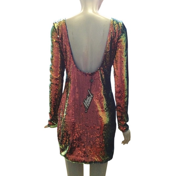 Motel Sequin Party Dress - Picture 3 of 6